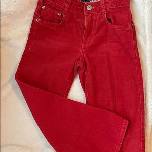 Mini Bodan red corduroy size 7 boys pants